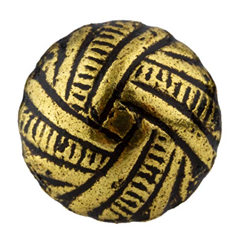 Woven Head Oxford Antique Upholstery Tacks | 7/16" Diameter X 1/2 Long | Pack of 50 | Decorative Nail Heads for Furniture | UT4-SA