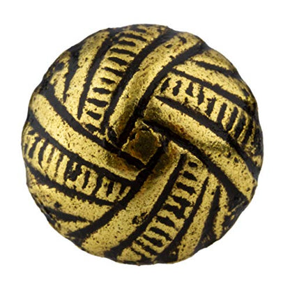 Woven Head Oxford Antique Upholstery Tacks | 7/16" Diameter X 1/2 Long | Pack of 50 | Decorative Nail Heads for Furniture | UT4-SA