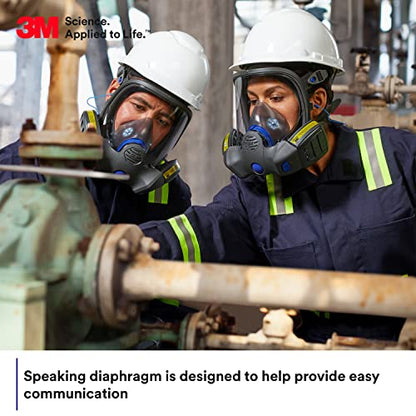 3M Secure Click Full Face Reusable Respirator, FF-802, Medium - size: Medium