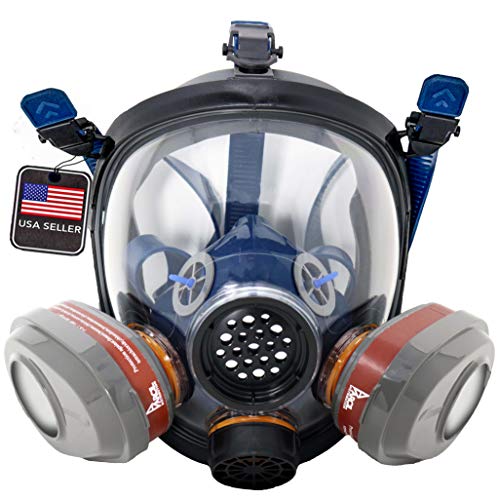 Parcil Distribution Full Face Respirator with Filter - color: Clear