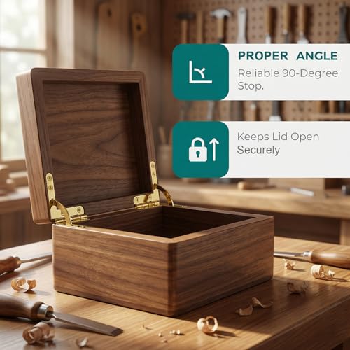 Joez Wonderful 8pcs Box Hinge Cigar Case, 1.69x1.69in, Gold