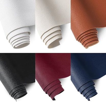 Marine Vinyl Fabric, Upholstery Faux Leather Fabric by The Yard, 1.05mm Lychee Texture Leather Sheets for Sofa Chairs Handbags Hair Bows Earrings Crafts (3 Yards 108''X 54'', Blue) - color: Blue, size: 3 Yard