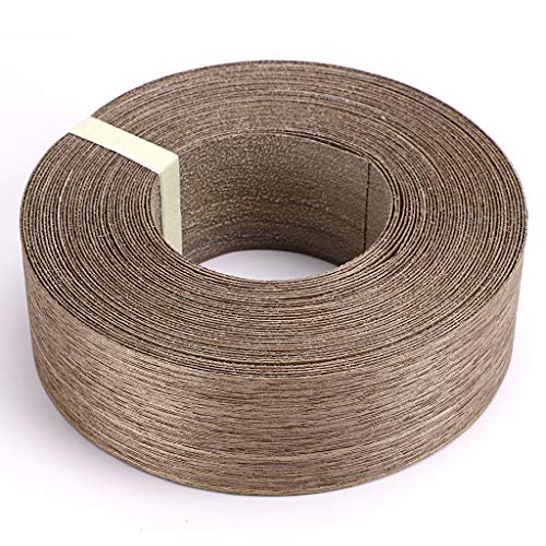 Skelang Walnut Wood Veneer Edge Banding Preglued Iron-on with Hot Melt Adhesive Edgebanding Flexible Wood Tape (2" x 50') - size: 2" x 50'