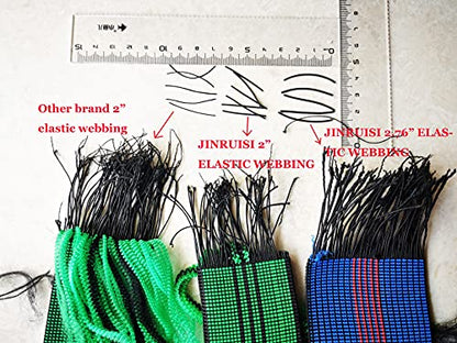 41FT 12.5 Meter Long, Thick and High Elasticity 2" Wide Elastic Webbing,Upholstery Sofa,Chair,Couch Seat Belt Replacement,Upholstery Webbing Elasbelt (41 ft) - size: 41 ft