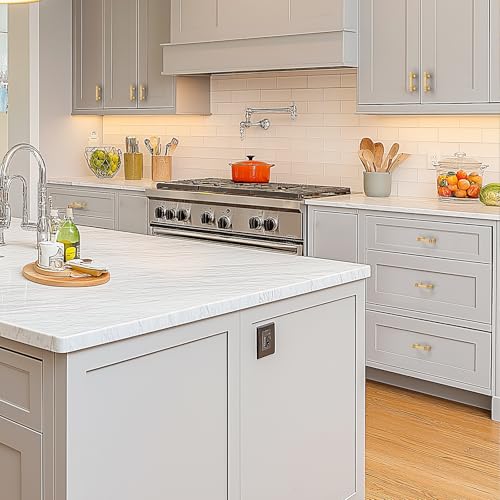 HOME EDIT Gold Pulls Cabinet Handles 2-1/2 Inch 10 Pack - color: Gold, size: 2-1/2 In Hole Center