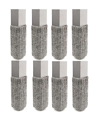 Small/Light Grey -NancyProtectz Patented with Grips/Chair Leg Floor Protector. The Original Furniture Sock - color: Grey, size: Small