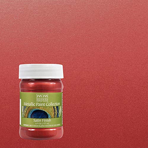 Modern Masters Satin Sashay Red Metallic Paint - color: Satin Sashay Red, size: 6 Fl Oz (Pack of 1)