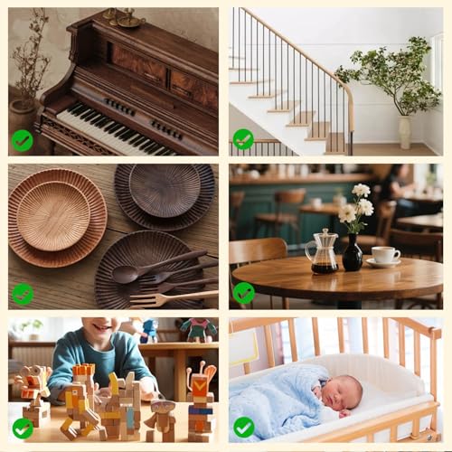 4.3 oz. Premium Original Wood Finish, Linseed Oil & Beeswax Blend, Linseed Oil for Wood Non-Toxic, Long-Lasting Protective Finish for All Woodwork Projects, Ideal for Use - size: 130ml