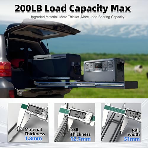 Thickened 200Lbs Heavy Duty Drawer Slides 1 Pair 10 12 14 16 18 20 22 24 32 40 Full Extension Ball Bearing Sliding Rails Cabinet Tool Box Runners Tracks Glides (16" L) - size: 16inch, style: W:51mm