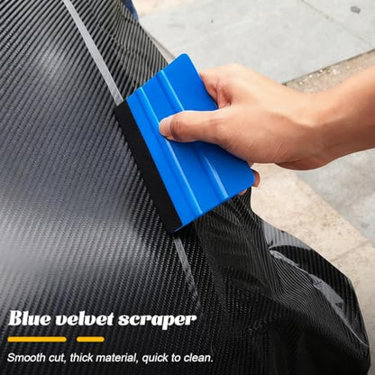 BESULEN 32PCS Car Wrap Tool Kit, Vehicle Vinyl Wrap Applicator Tool Kit with Felt Squeegees Utility Knife Gloves, Automotive Window Tint Film Installation, Universal for SUV RV Truck - size: 32PCS/Set