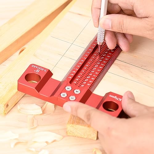 Precision Woodworking T Square 24inch, Reference Square for Layout & Setup - style: 24 inch