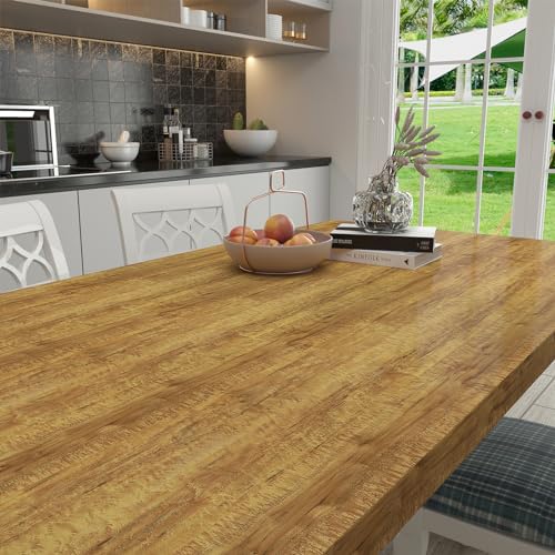 Livelynine Burl Wood Contact Paper Peel and Stick Countertops Waterproof Gold Wood Grain Contact Paper for Cabinets Desk Counters 15.8X78.8 Kitchen Cabinet Wallpaper Self Adhesive Vinyl Wrap - color: Burl Wood, size: 15.8" x 78.8"