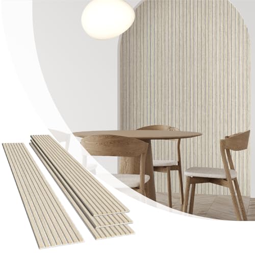 Olanglab Wood Panels for Wall 4Pack 94.5"x12.6" Light Oak - color: Light Oak