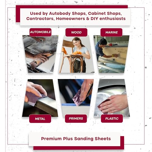 Sungold Abrasives 11111 9" X 11" 220 Grit Sanding Sheets Stearated Aluminum Oxide, 25-Pack - size: 220 Grit