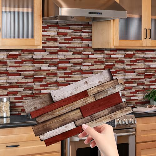 24pcs Peel and Stick Backsplash Tile Wall Stickers 9.68x4.72 inch - color: Hzw-xy-htp-108