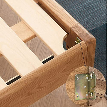 Bed Rail Brackets Bed Frame Hardware 4 Sets - color: Yellow