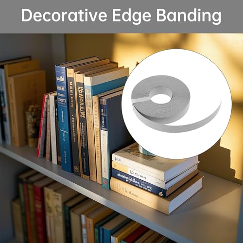 Melamine Edge Banding 3/4in x 50ft Adhesive Gray Veneer Edging