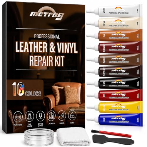 Leather & Vinyl Repair Kit for Car Seat & Interior, Furniture, Couch, Sofa - color: Multicolor