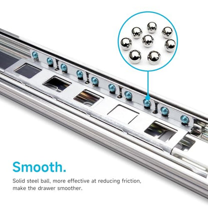 Soft Close Drawer Slides 22 Inch 10 Pairs Full Extension