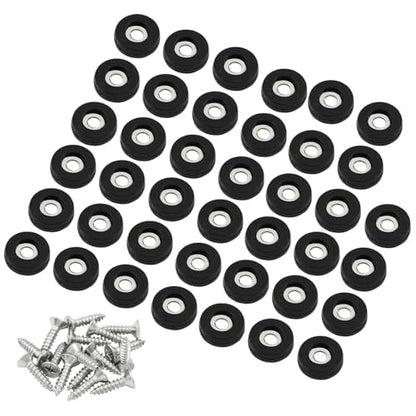 Bivethoi Screw on Furniture Glides Sliders, Round Teflon, 19mm