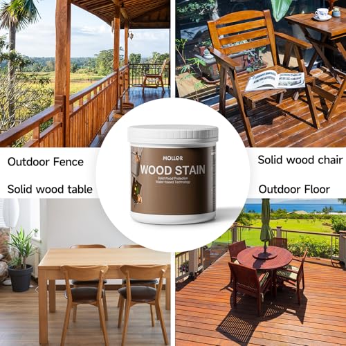 32 Oz Wood Stain and Sealer in One, Black Sandalwood, with Tools - color: Black/Walnut, size: 32 FL.OZ