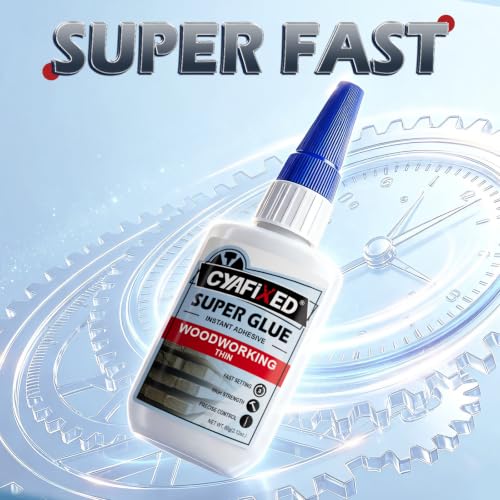 Super Thin CA Glue 2 oz, Professional Instant Super Glue for Woodworking - size: 2 oz