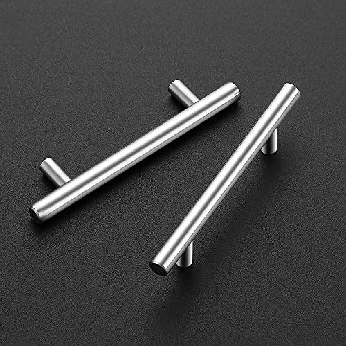 Ravinte Brushed Nickel Cabinet Handles 6" Length,3.75" Hole,10 Pack - size: 6 Inch (3-3/4 Inch Hole Center)