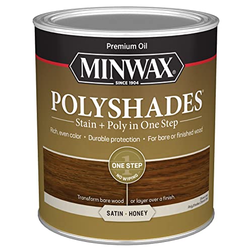 Minwax PolyShades, Satin, Honey, 1 Quart - color: Honey, size: 1 Quart, style: Satin