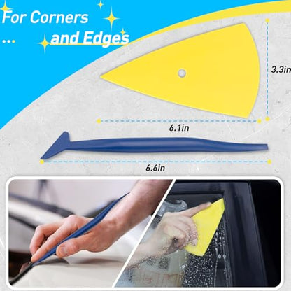 15PCS Window Tint Kit, Felt Squeegee for Vinyl, Window Tint Tools - size: 15 Pack