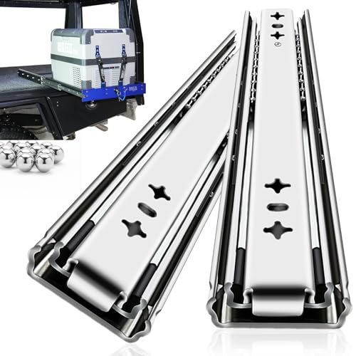 YENUO Heavy Duty Drawer Slides Full Extension 12 to 40 Inch Capacity 250 LB - size: 12 Inch, style: Load:250 lb (No lock) -W:53mm