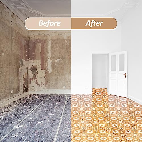 Zonon 4 Pcs 12 x 12 in Reusable Tile Stencil for Painting Large Pattern - size: 12x12 in, style: Trendy Style