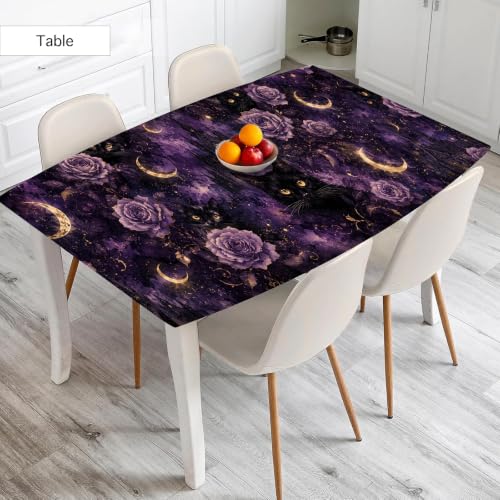 Nuxovilar Gothic Cat Wallpaper Peel and Stick 12x18In PVC - color: Nu-WJ-00004, size: 15.7" x 39.4"