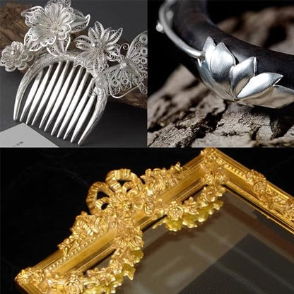Gold Leaf Adhesive,Gilding Adhesive,Gold Leaf Glue for Craft, Arts, Wood Use (100ml + Brush + Gloves) - color: 100ml Glue