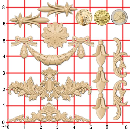Silicone Mold for Polyclay Air Dry Clay Plaster Crafts Rococo Bow Swag - color: Swag Accents #5594
