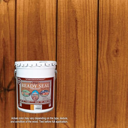Ready Seal Exterior Wood Stain & Sealer, Natural Cedar, 5 Gallon - color: Natural Cedar, size: 5 Gallon