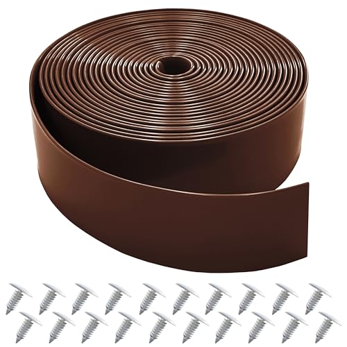Vinyl Straps for Patio Chair Repair Kit 2'' Wide 20 Ft Long Replacement Straps + 20 Free Rivets for Outdoor Lawn Furniture Chaise Lounge Repair (Brown) - color: Brown, size: 20 Ft strap + 20 rivets