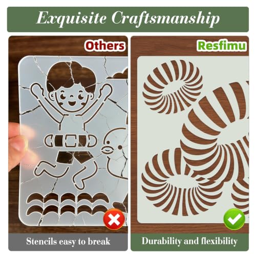 Geometric Texture Stencils for Crafts Reusable 30Pcs Stencils(6X6 Inch) - color: Texture 34
