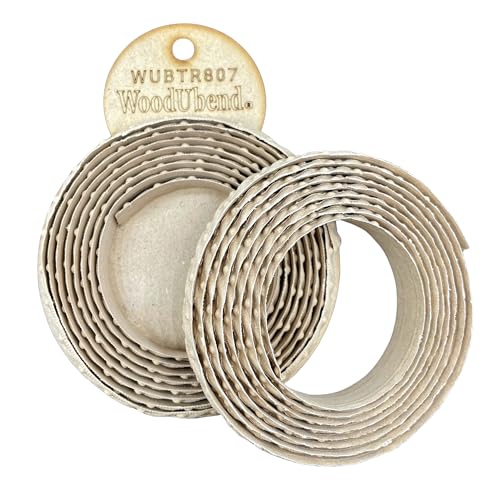 WoodUBend Trim TR807 215x1.6cm Heat Bendable & Flexible Wood Trims - DIY Craft, Furniture & Home Decor - Easy to Apply & Paint - Versatile, Reusable & Durable - size: TR807