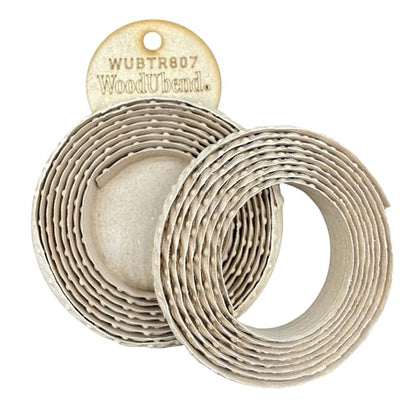 WoodUBend Trim TR807 215x1.6cm Heat Bendable & Flexible Wood Trims - DIY Craft, Furniture & Home Decor - Easy to Apply & Paint - Versatile, Reusable & Durable - size: TR807