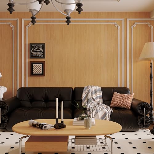 Brown Walnut Contact Paper Wood Grain Peel and Stick Wallpaper 48"x196" - color: Brown, size: 48" x 196.9"