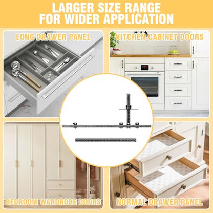 Extended Cabinet Hardware Jig Kit, 32-inch & 16-inch Detachable MAX