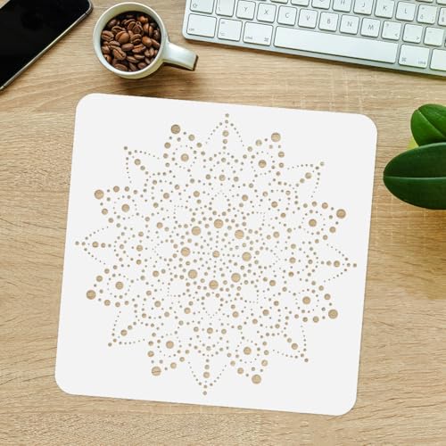Dot Mandala Stencil, Reusable Painting Template, DIY Home Decor - style: Dot Mandala