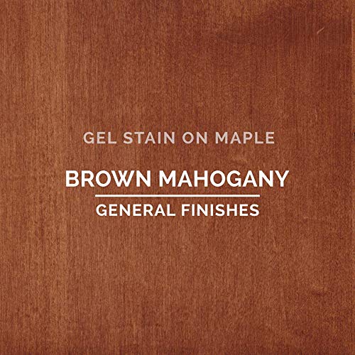 General Finishes Oil Base Gel Stain, 1 Pint, Brown Mahogany - color: Brown Mahogany, size: 1 Pint
