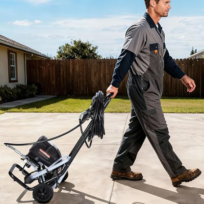 VEVOR Stand Airless Paint Sprayer, 650W, 3000PSI High Pressure Airless Sprayer with Cart, Cleaning Brush, Hose, Extension Rod, Nozzles, Electric Spray Paint Machine for House Exterior and Interior