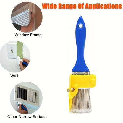 Angled Paint Brush for Cutting in, Detail Trim and Edging Brush for Latex & Acrylic Paint, Professional Small Painting Brush for Corners, Walls, and Cabinets