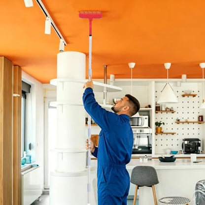 Ceiling Paint Roller No Drip Kit – 8FT Extension Rod Paint Roller Shield