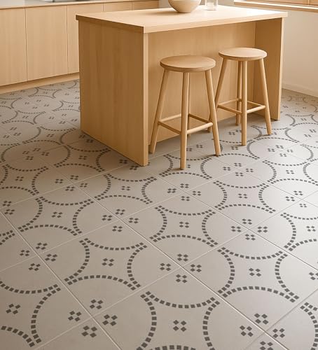 2 Pcs 12" x 12" Tile Stencil Painting Stencil for Walls and Floors - Reusable - Stencils for Painting - Stencil for Home Decor (Modern Mosaic) - style: Modern Mosaic