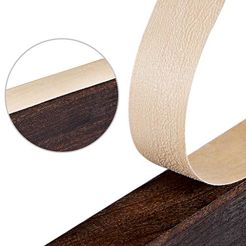 Skelang Birch Wood Veneer 1-1/2” x 26’, Wood Edge Tape with Adhesive, Flexible Wood Edgebanding Strip for Shelving, Cabinetry, Furniture - size: 1-1/2” x 26’