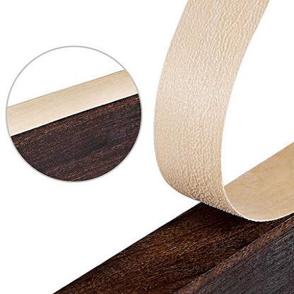 Skelang Birch Wood Veneer 1-1/2” x 26’, Wood Edge Tape with Adhesive, Flexible Wood Edgebanding Strip for Shelving, Cabinetry, Furniture - size: 1-1/2” x 26’