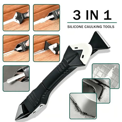 Silicone Caulking Tool 3-in-1 Grout Removal Tool